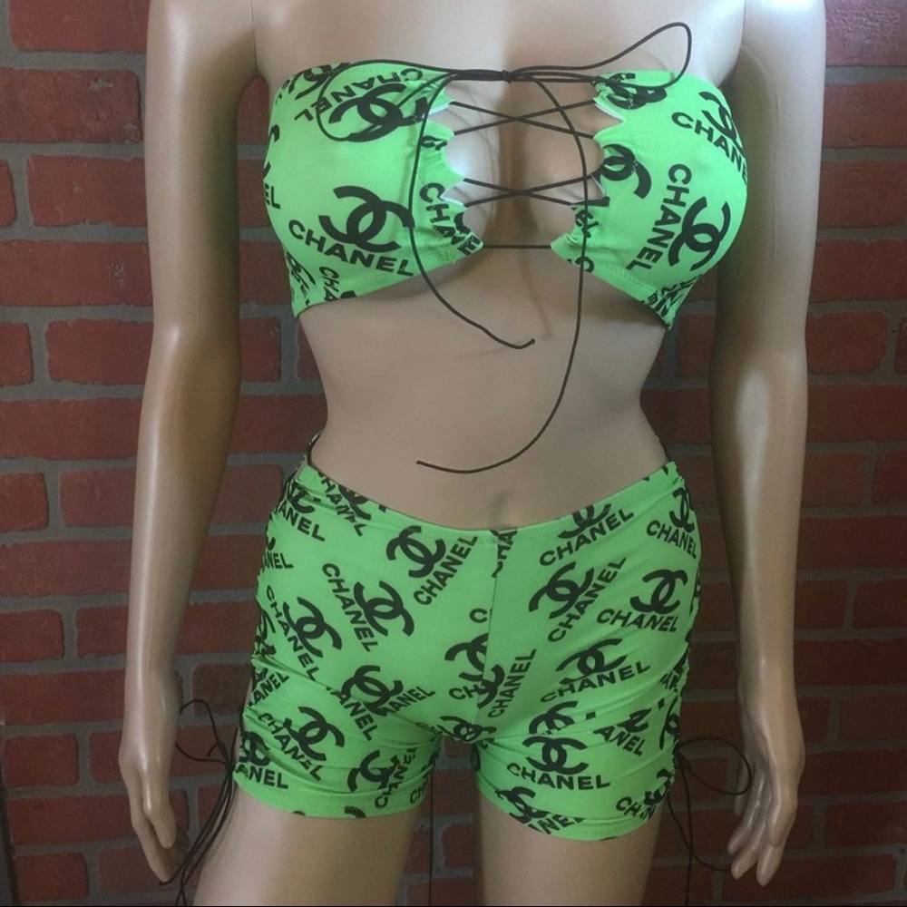 Custom Exotic Dancer Stripper 2 Piece Outfit - Picture 1 of 6